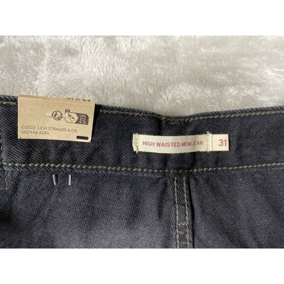 NWT Levi's High-Waisted Mom Jeans - Black Wash - Size 31x29 - Vintage Inspired - Picture 7 of 14